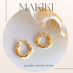 GOLDEN MAKIKI HOOP 耳環