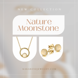 Natural Moonstone Collection - Mālamalama 月光石耳環