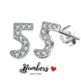 LOVE NUMBERS 鑽石數字耳環